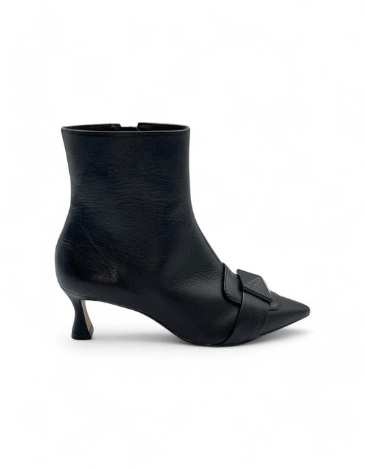 CARDIFF Stivale in Pelle Nero 2175-F-4