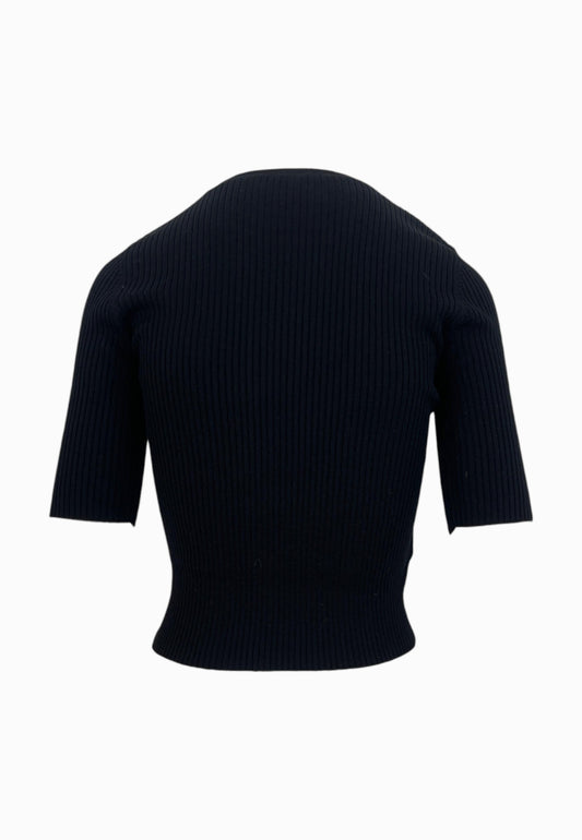 TRITONE MAGLIA LANA LOGO IN TRASPARENZA