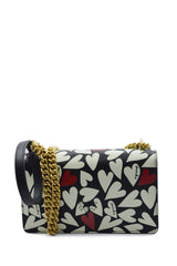 LOVE ONE MINI DC VITELLO SETA STAMPA CUORI