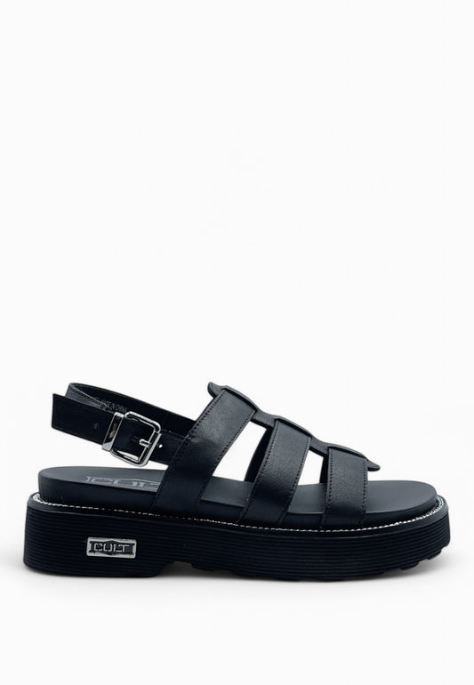 CULT Sandalo in Pelle ZIGGY 3137 Nero CLE104334