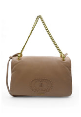 WOVEN LOGO TRIPLE SHOULDER BAG LEATHER