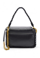 CURLY LAT.DOUBLE SQUARE HAND BAG LEATHER