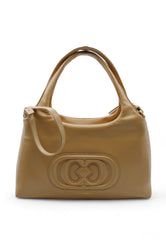 GIANT LOGO SHOULDER BAG LEATHER