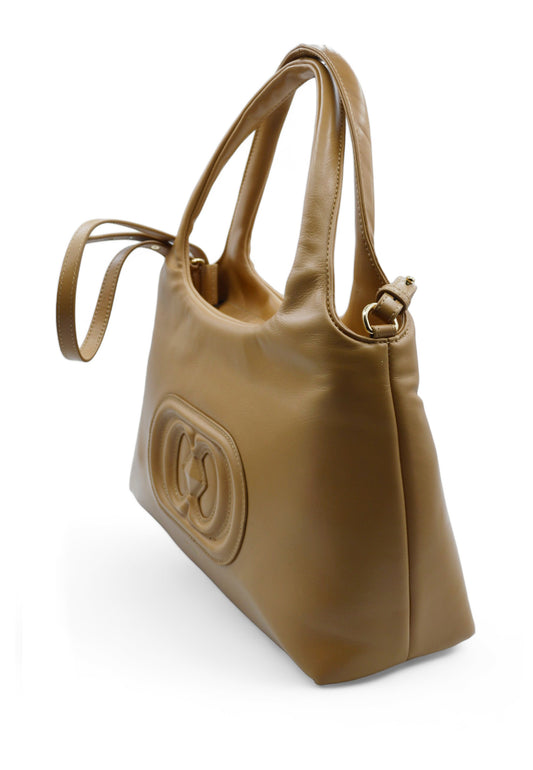 GIANT LOGO SHOULDER BAG LEATHER