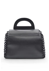 CURLY LAT.ZIP HAND BAG LEATHER