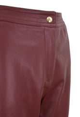 PANTALONE JOGGER TESSUTO ECOPELLE