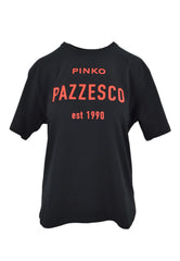 PINKO T-Shirt Pazzesco Jersey Nero 105027A2DD