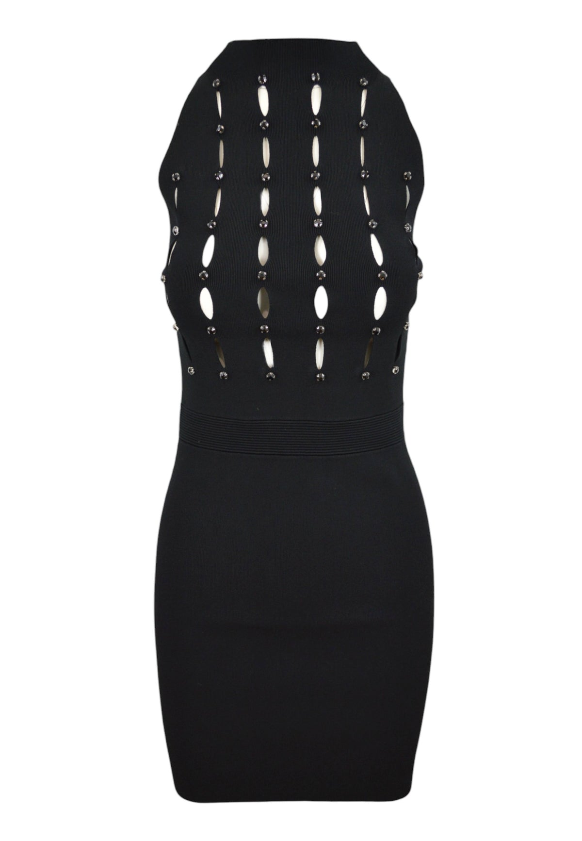 LIU-JO Abito Maglia Collo Alto Nero CF4038MA81O