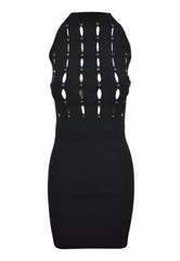 LIU-JO Abito Maglia Collo Alto Nero CF4038MA81O