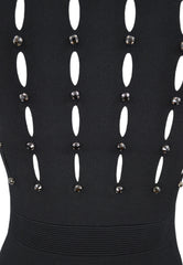 LIU-JO Abito Maglia Collo Alto Nero CF4038MA81O