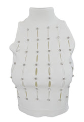 LIU-JO Maglia Chiusa Bianco CF4083MA81O