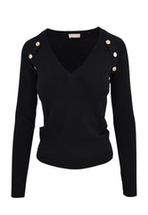 LIU-JO Maglia Chiusa Nero WF4011MS99E