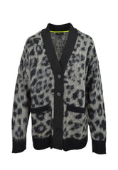 NENETTE Cardigan Maculato Grigio 38BB-CARUCCIO