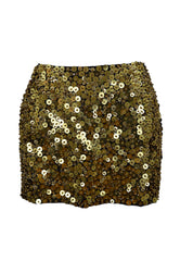 PINKO Gonna Paillettes GRASS Oro 104358A295