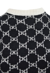 GAELLE Pullover Monogram Nero GAABW01294