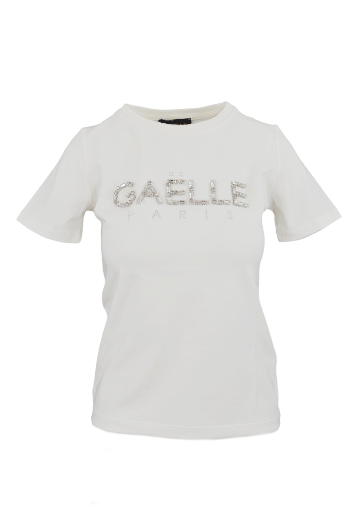 GAELLE T-Shirt Paricollo Bianco GAABW03397