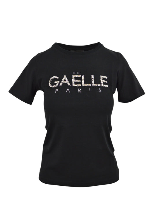 GAELLE T-Shirt Paricollo Nero GAABW03397