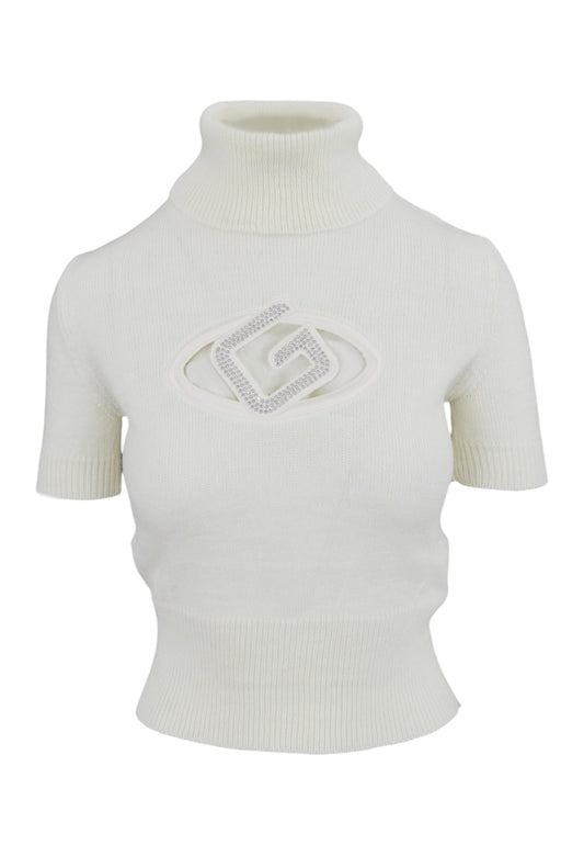 GAELLE Maglia Collo Alto Bianco GAABW03477