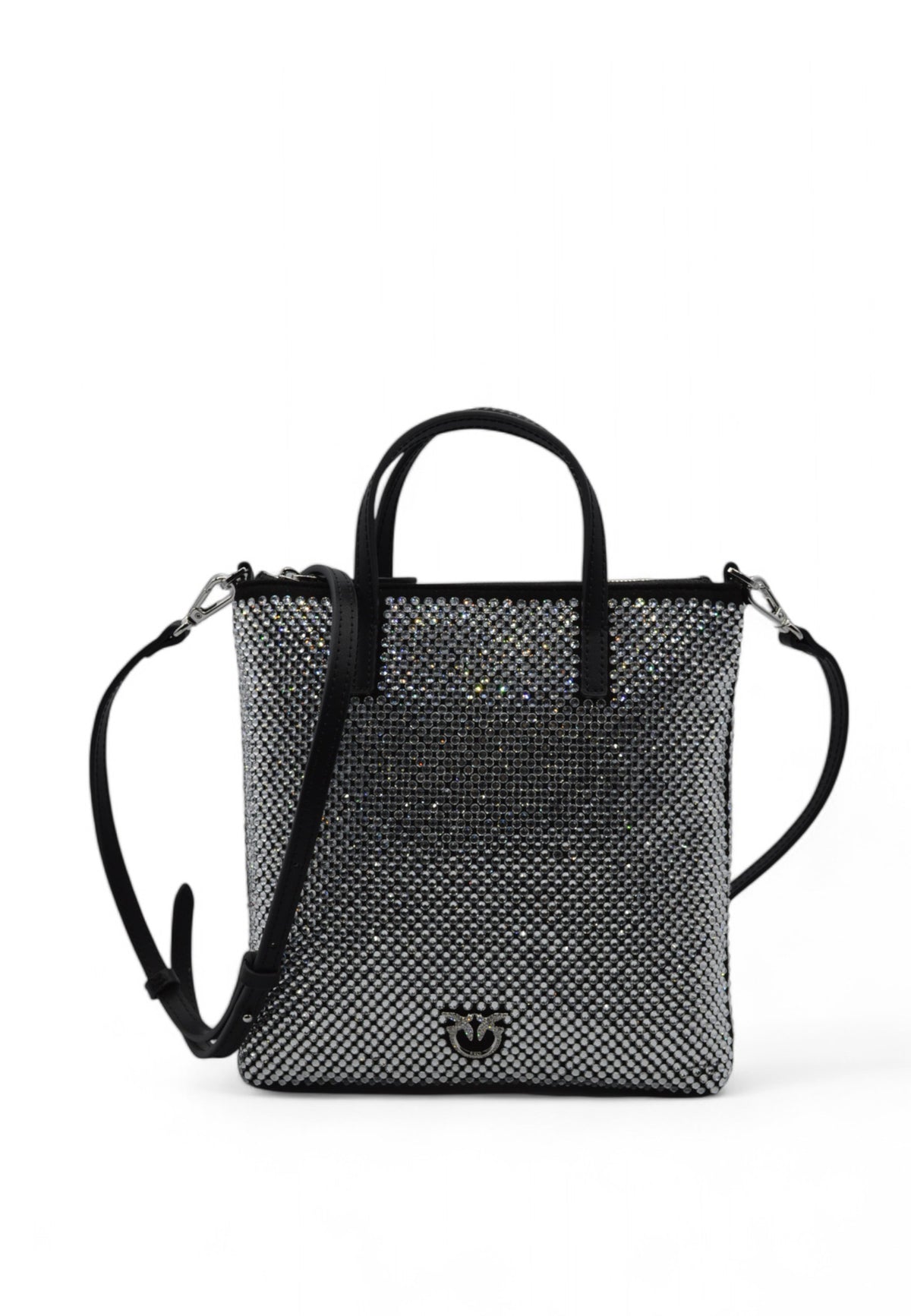 PINKO Borsa Mini Shopper Strass Nero 102746A218