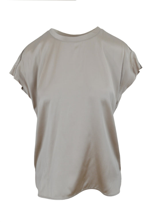 PINKO Blusa Farida Satin Seta Grigio 100100A250