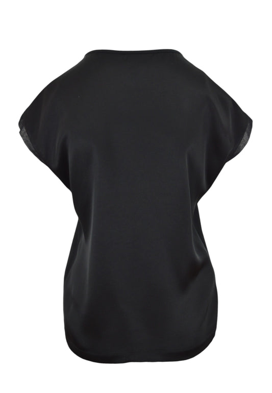 PINKO Blusa Orange Satin Nero 103951A206