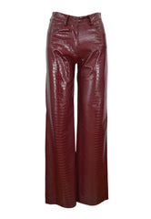GAELLE Pantalone Ecopelle Rosso GAABW03156