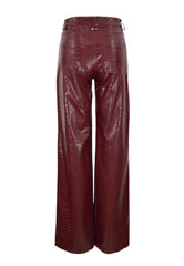 GAELLE Pantalone Ecopelle Rosso GAABW03156