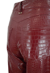 GAELLE Pantalone Ecopelle Rosso GAABW03156