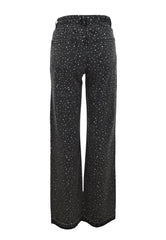 GAELLE Jeans Dritto Wide Leg Nero GAABW01167