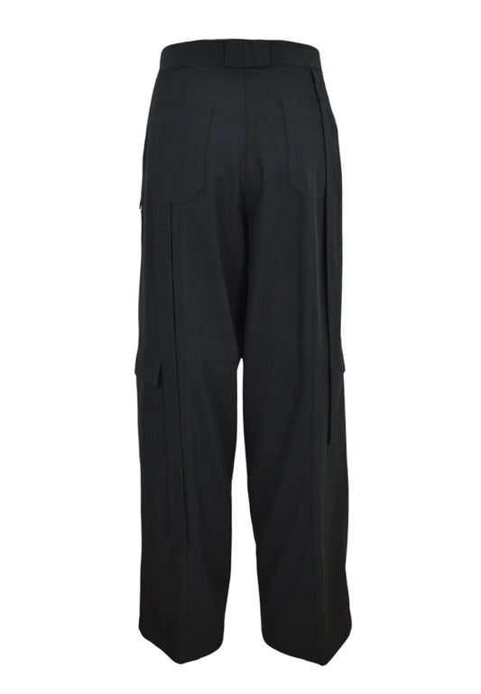 PINKO PANTALONE FLUIDO PELAGGI NERO 104480A18E