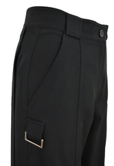 PINKO PANTALONE FLUIDO PELAGGI NERO 104480A18E