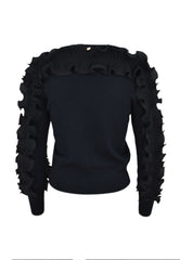 LIU-JO MAGLIA CHIUSA NERO CF4342MA96E