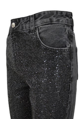 LIU-JO PANTALONE CROPPED NERO UF4152DS059