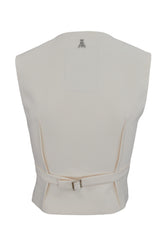 PATRIZIA PEPE GILET BIANCO 2C1588A481