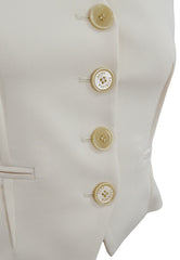 PATRIZIA PEPE GILET BIANCO 2C1588A481