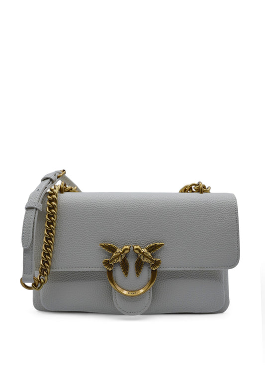 PINKO Borsa Love One Soft Bianco/Oro 104528A29Q