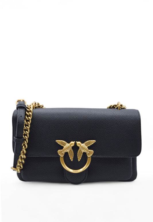 PINKO Borsa Love One Soft Nero/Oro 104528A29Q