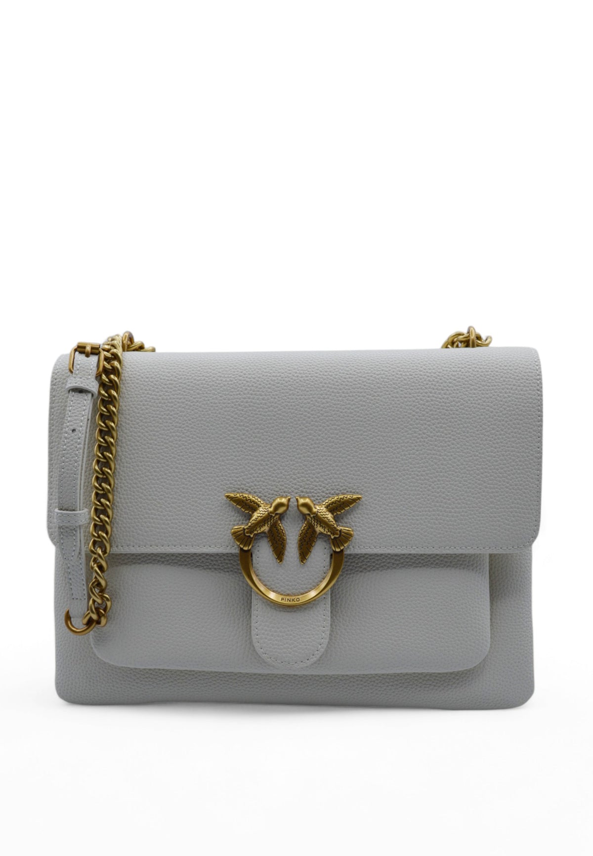 PINKO Borsa Love One Soft Bianco/Oro 104527A29Q