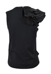 LIU-JO T-Shirt Con Volant Nero CA5005J6308