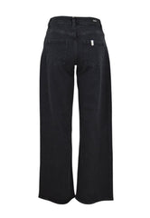 LIU-JO Pantalone Baggy Strass Nero UA5260D0248