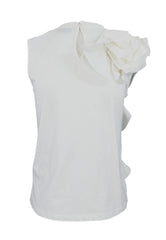 LIU-JO T-Shirt Con Volant Bianco CA5005J6308