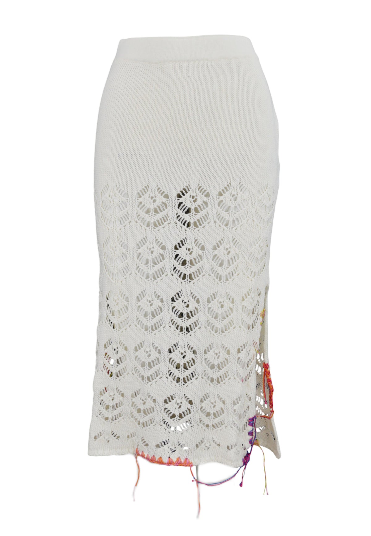 GAELLE Gonna Crochet Bianco GAABW04187