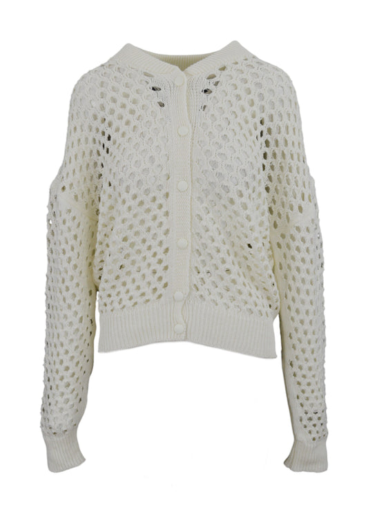 GAELLE Bomber In Maglia Bianco GAABW04189
