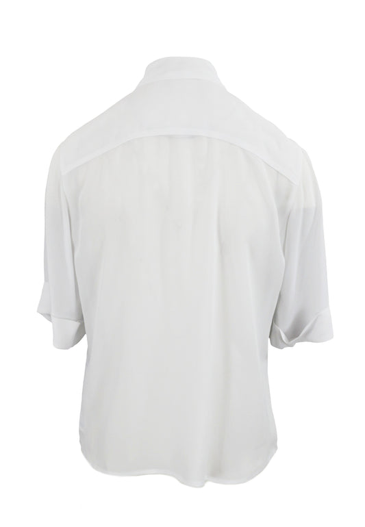 LIU-JO Camicia Con Fiocco Bianco CA5216T5853
