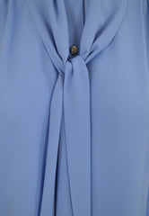 LIU-JO Camicia Con Fiocco Blu CA5216T5853