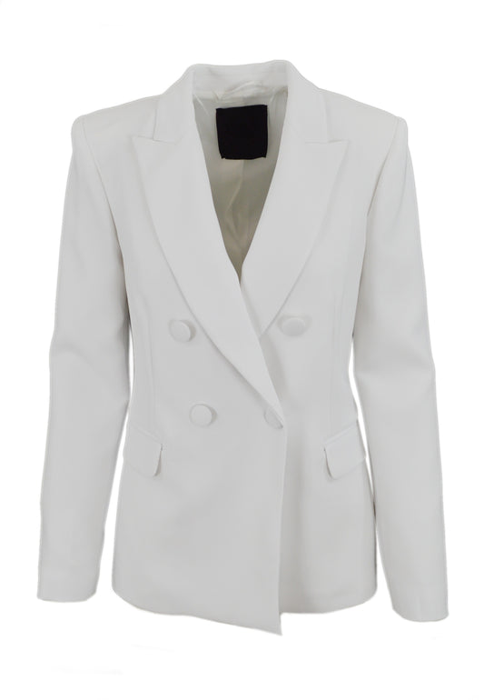 LIU-JO Giacca Slim Doppiopetto Bianco CA5340T2957