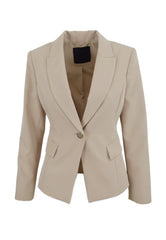 LIU-JO Giacca 1 Bottone Beige CA5363T2200