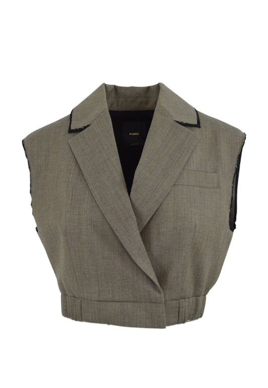 PINKO Gilet Lana GUARDAMI Marrone 104755A2BQ