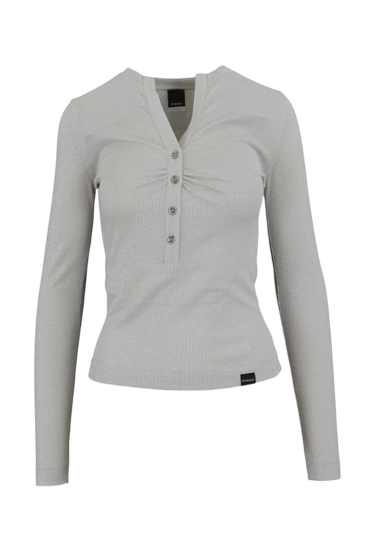 PINKO Maglia Costina SAFARI Argento 104651A2CQ