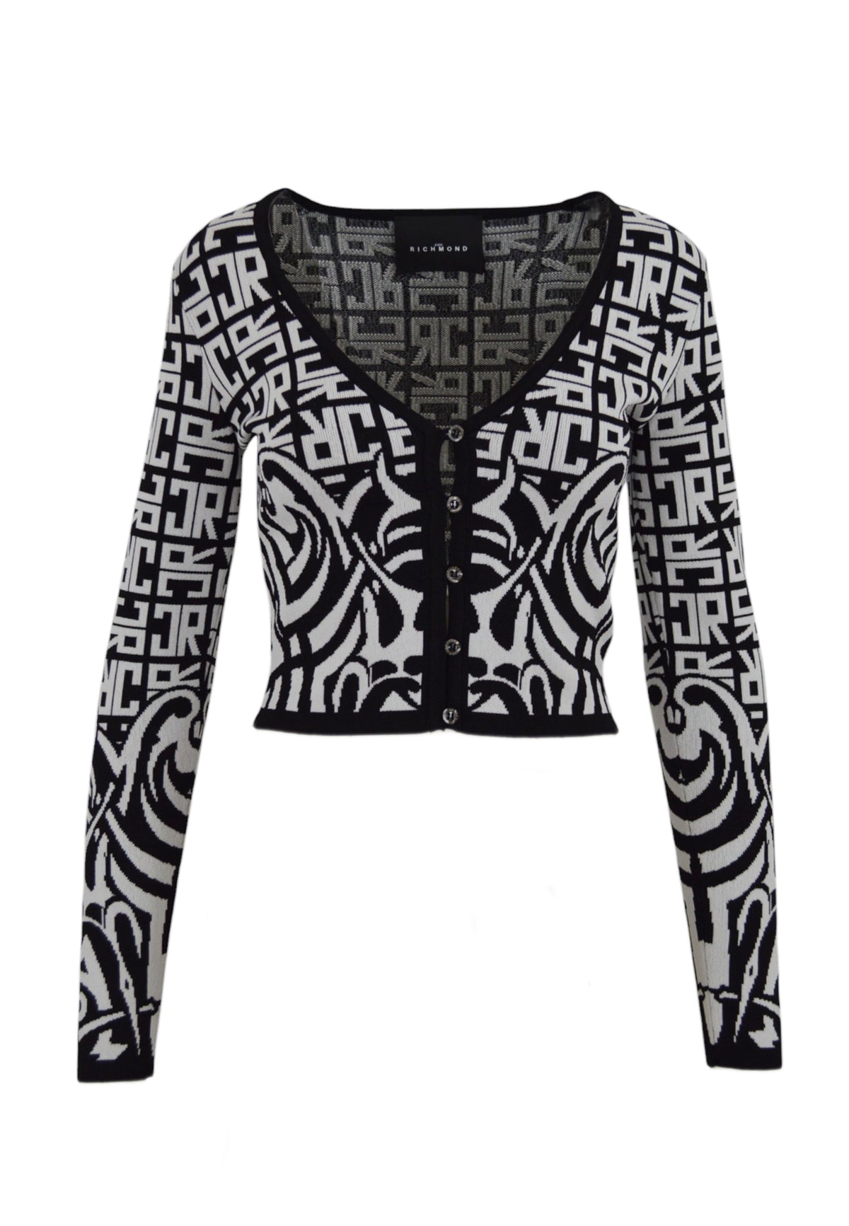 JOHN RICHMOND Cardigan RIORUBEN Nero RWP25187CDBUZ